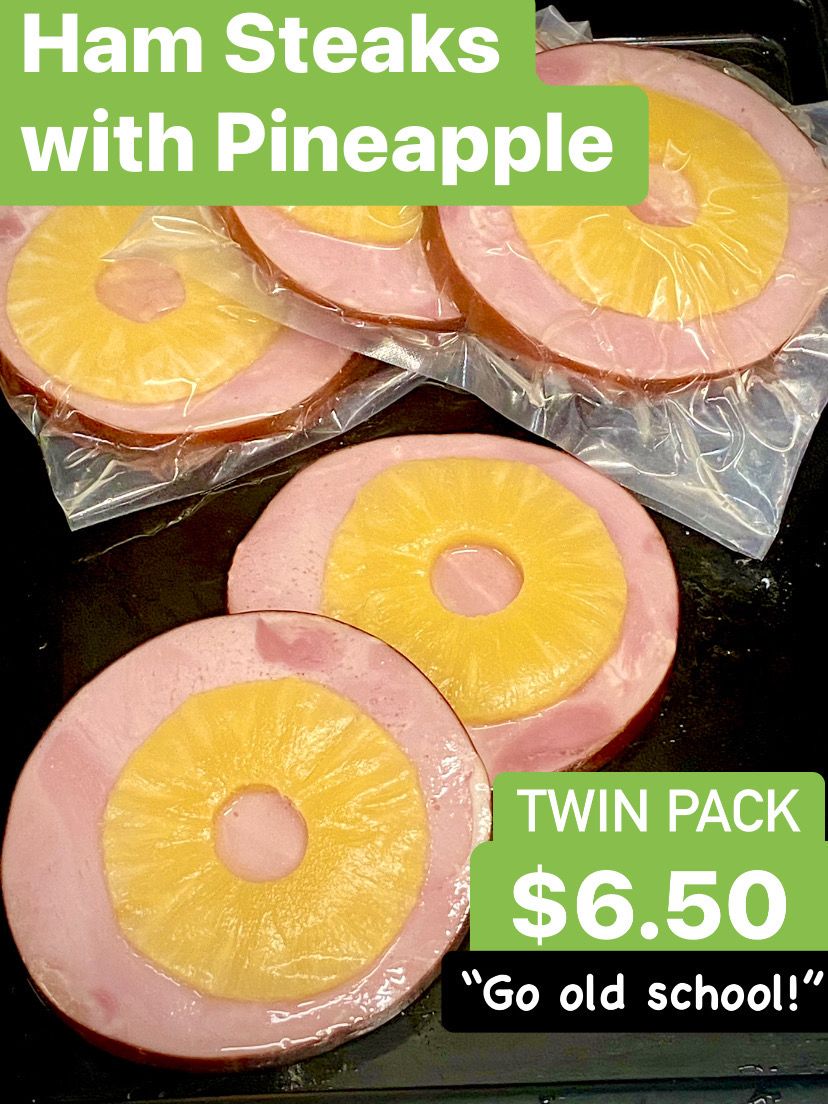 Ham Steaks x2 with Pineapple