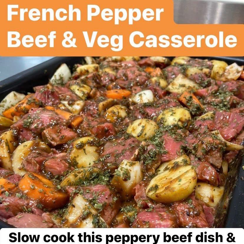 French Pepper Beef Casserole 1kg