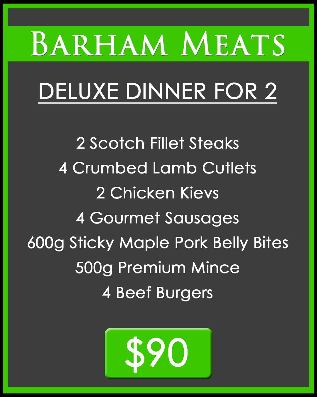 Deluxe Dinner For 2