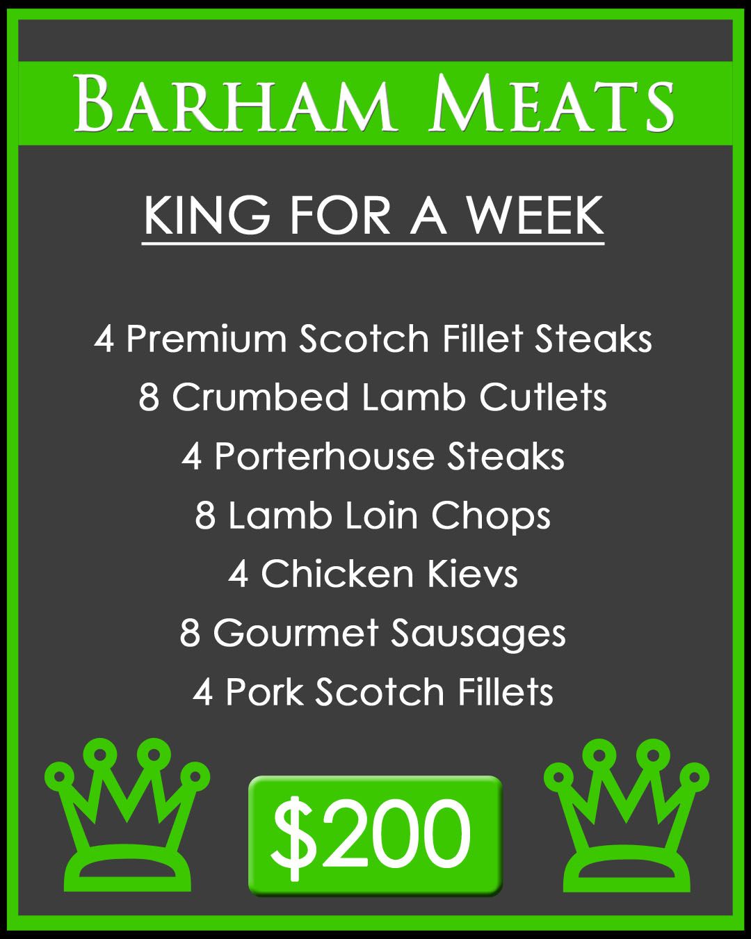 King For A Week Pack