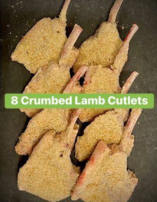 Lamb Crumbed Cutlets 8 Pack