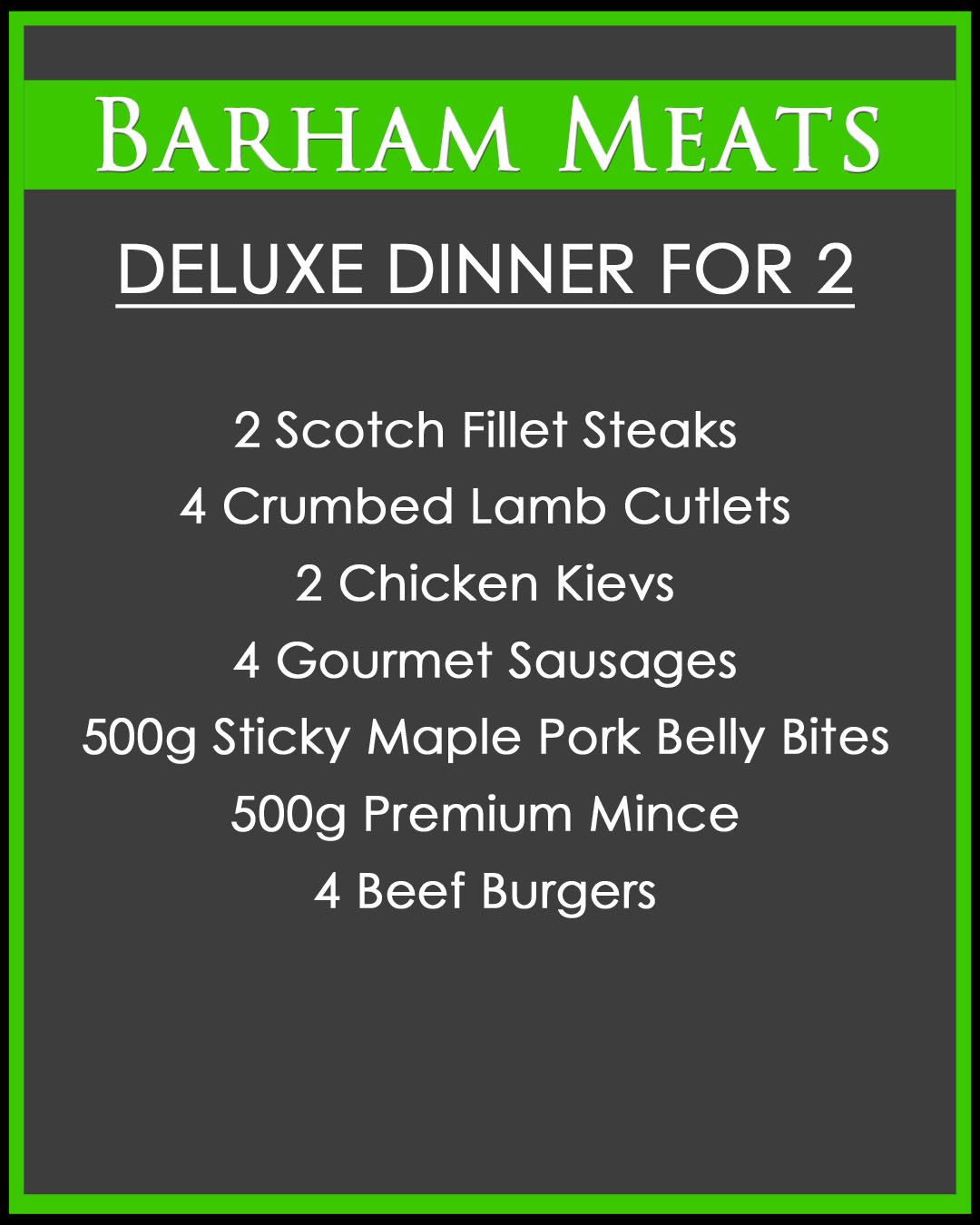 Deluxe Dinner For 2