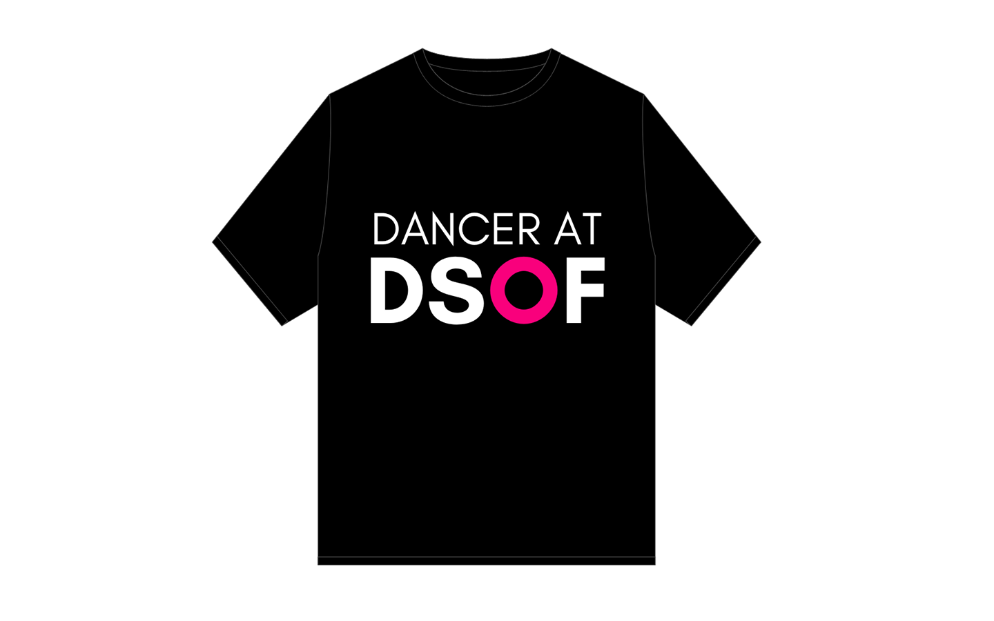 DSOF T-Shirt (Zwart) met Naam