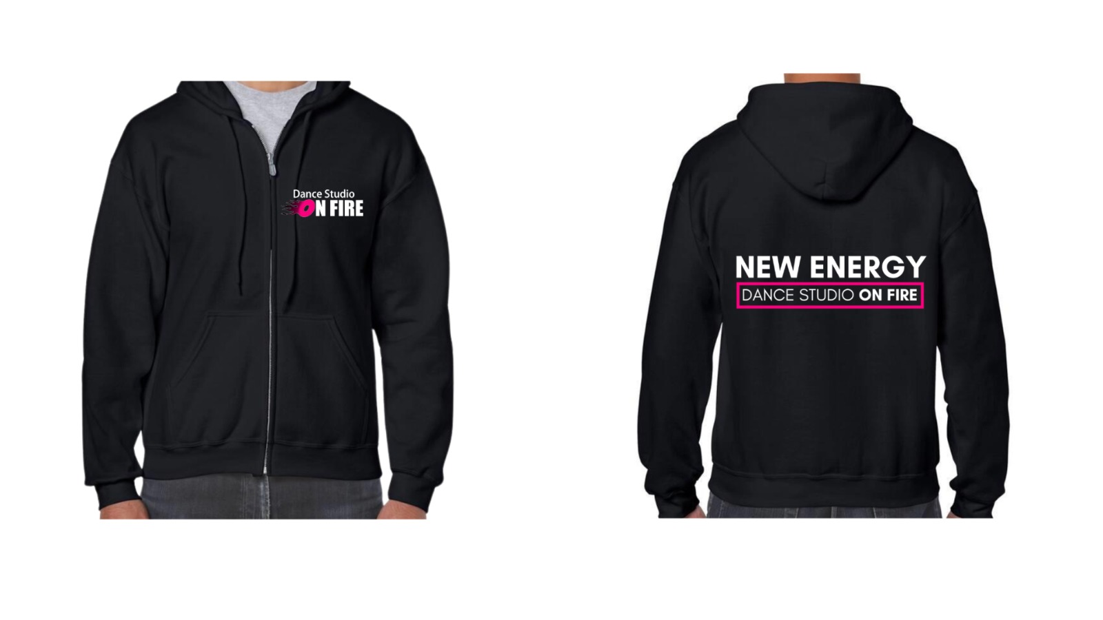 Vest met eigen teamnaam (Zwart)