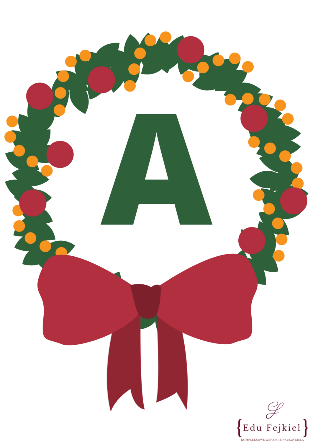 Świąteczne litery - dwa rodzaje