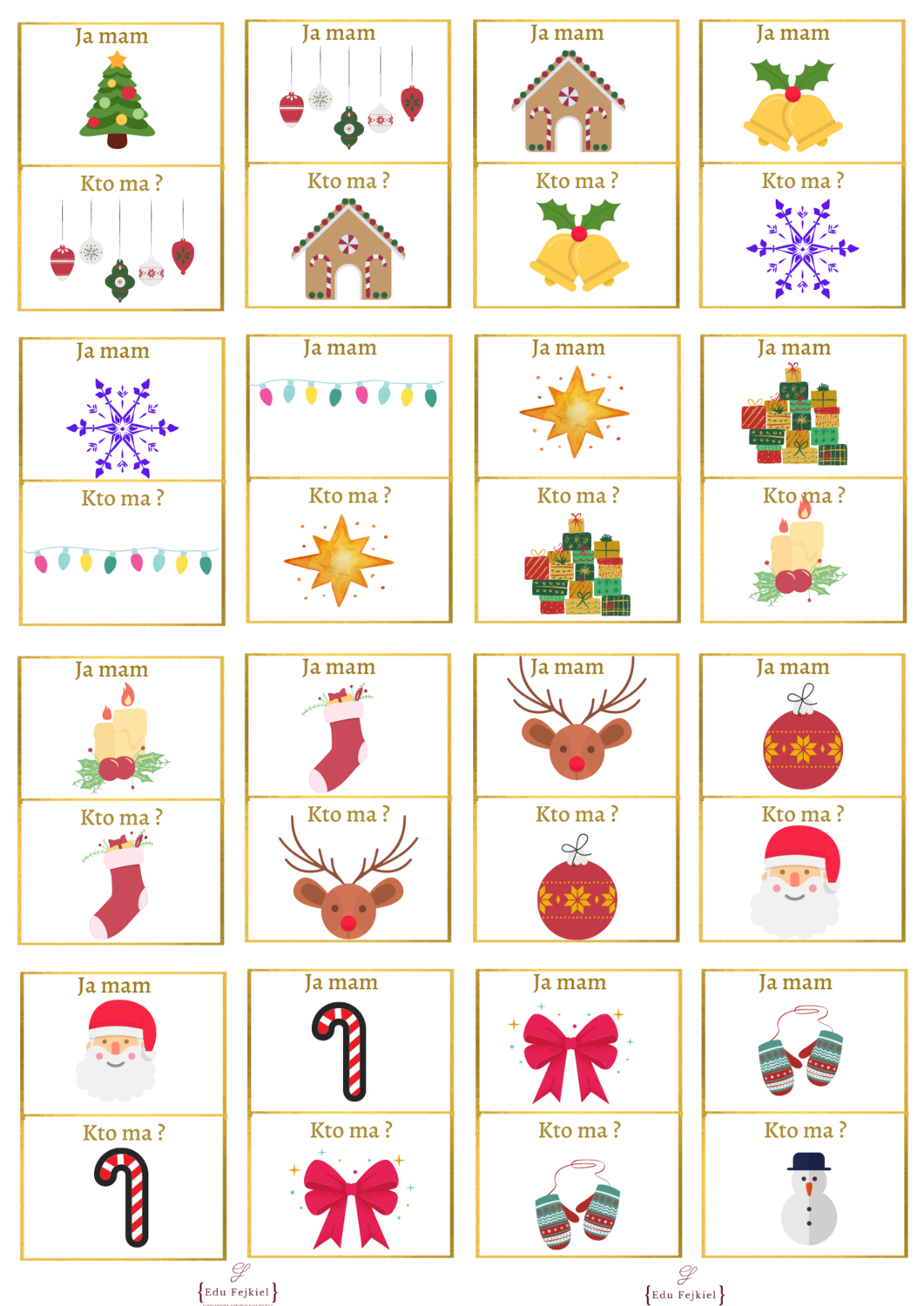 Zabawa ja mam - kto ma edycja świąteczna