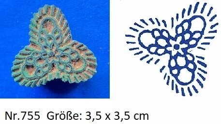Stempel aus Holz  Ornament