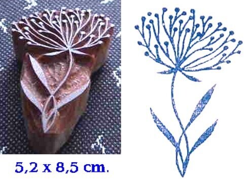 Stempel aus Holz   Blume
