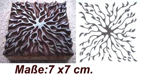 Handgeschnitzte Stempel aus Holz  Ornament