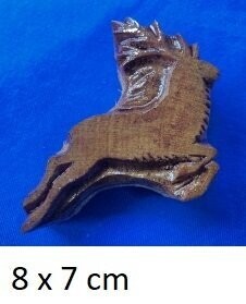 Handgeschnitzte Stempel aus Holz  Hirsch rechts links