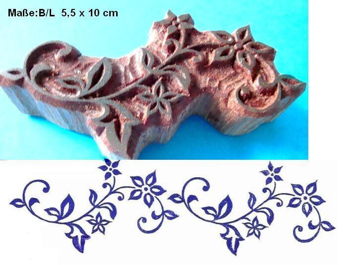 Handgeschnitzte Stempel aus Holz  Blume Ornament