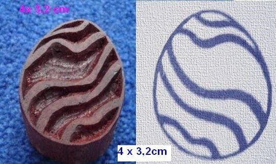 Hochwertige  handgeschnitzte Holzstempel  Made in Germany    Osterei