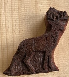 Holzstempel Blaudruck Model Druckstock Stempel Hirsch