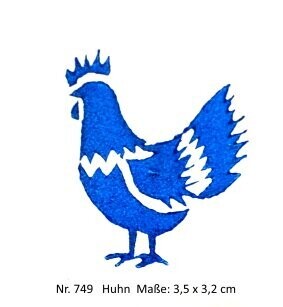 Handgeschnitzte Stempel aus Holz  Huhn