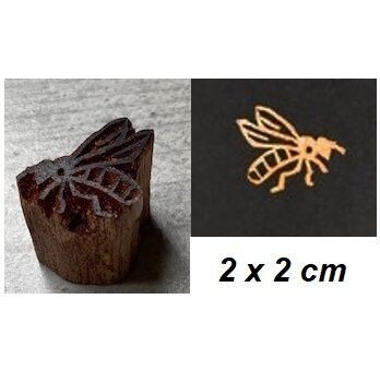 Stempel  Motivstempel aus Holz  Biene