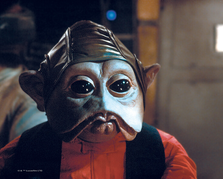 Nien Nunb Copilot 8x10 Signed