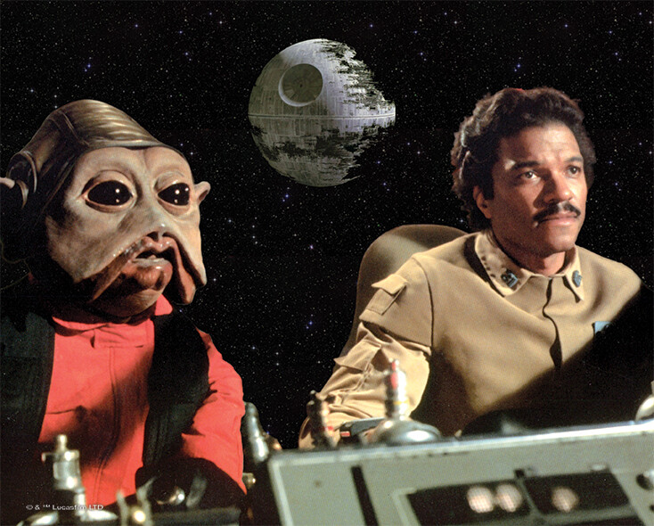 Nien &amp; Lando 8x10 Signed By Mike Quinn