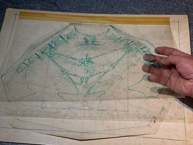 The Dark Crystal Skeksis Chamber Set Design With Acetate Overlay