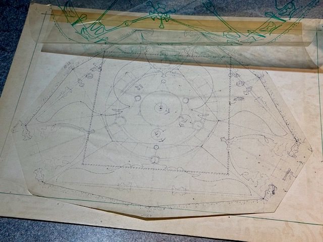 The Dark Crystal Skeksis Chamber Set Design With Acetate Overlay