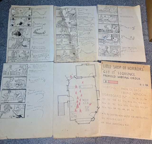 Little Shop Of Horrors Set Used Boards and Camera Shots