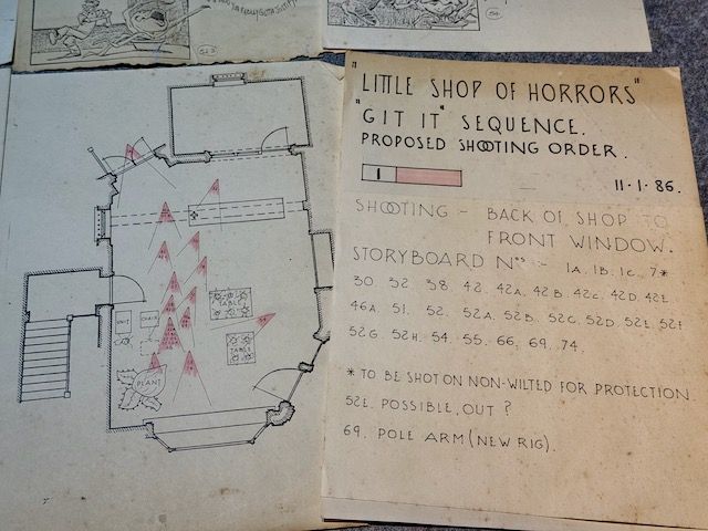 Little Shop Of Horrors Set Used Boards and Camera Shots
