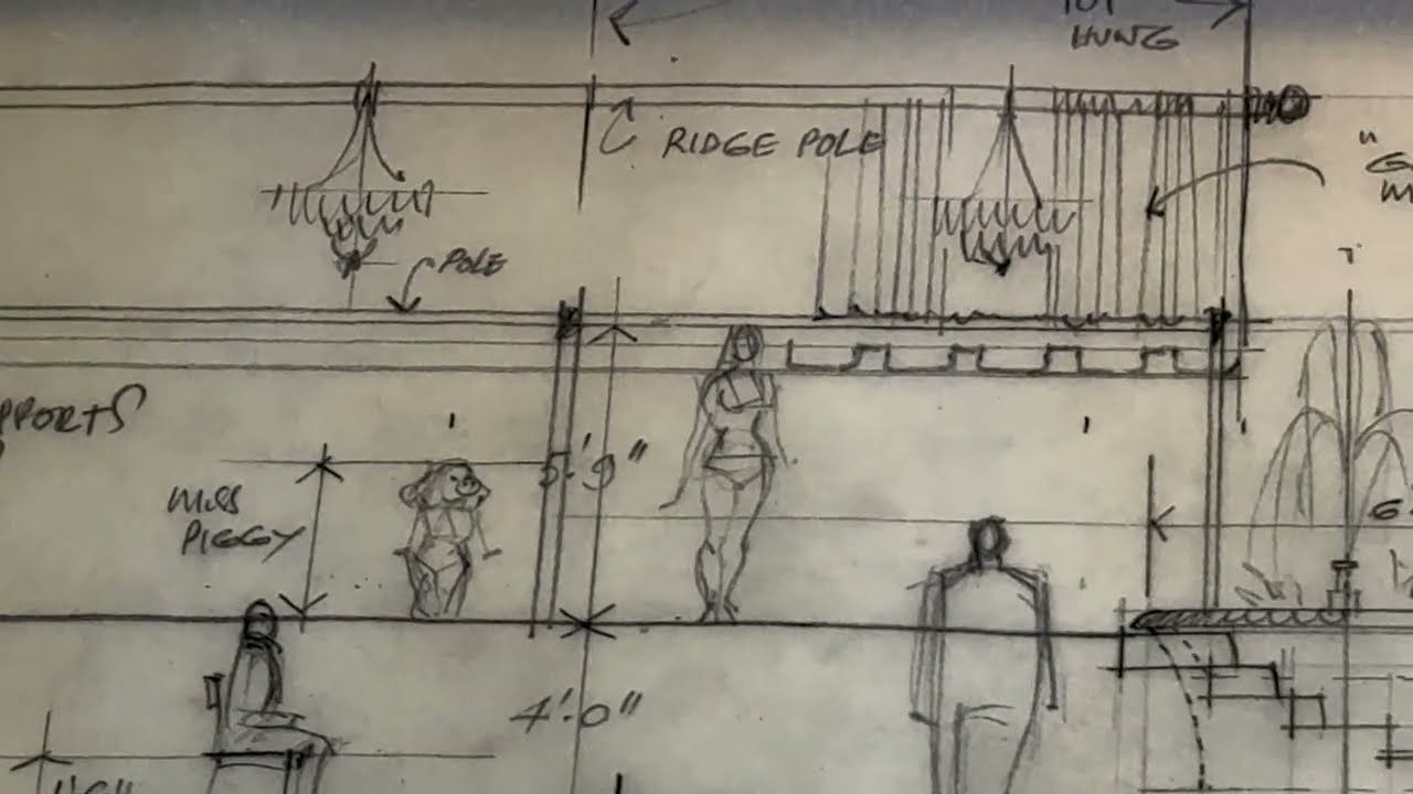 The Great Muppet Caper Fashion Show Set Design