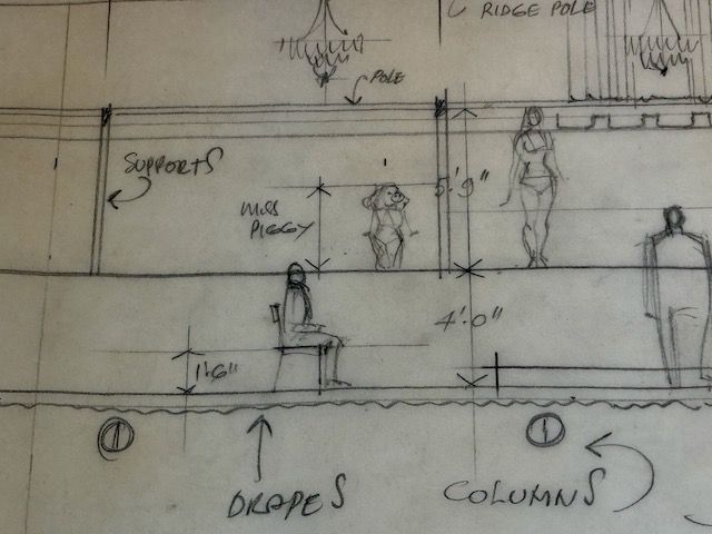 The Great Muppet Caper Fashion Show Set Design