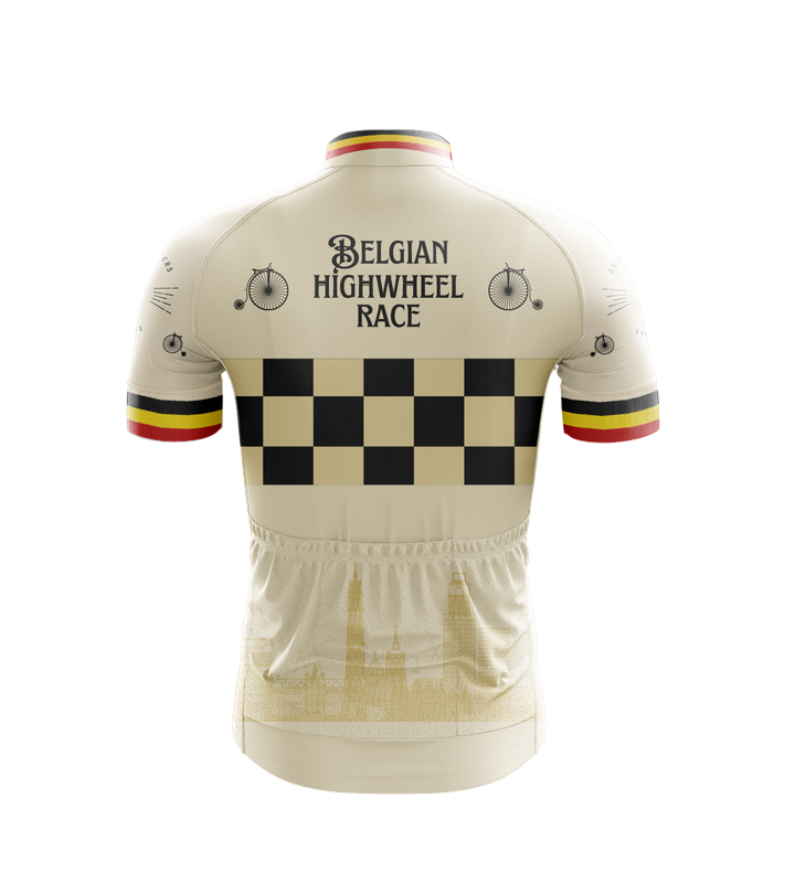 Trui korte mouw ‘Belgian Highweel Race’ - Trendy fit - Vrouw