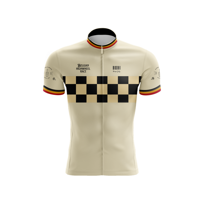 Trui korte mouw ‘Belgian Highweel Race’ - Trendy fit - Vrouw