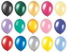 Globo's 12" Single Colour Round Balloons in Bags of 100