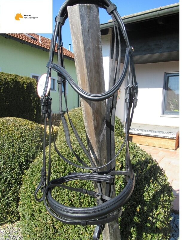 X-Full Trense Melzer Bad Harzburg schwarz Leder silberfarbene Beschläge