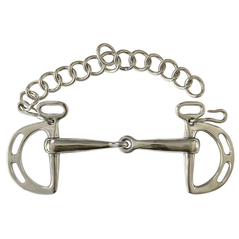 Morso Per Cavalli A Gambo Singolo In Acciaio Inox BR Equitation Apple Mouth Verde Bronzo Morso Per Cavalli A Gambo Singolo In Acciaio Inox BR Equitation Apple Mouth Verde Bronzo