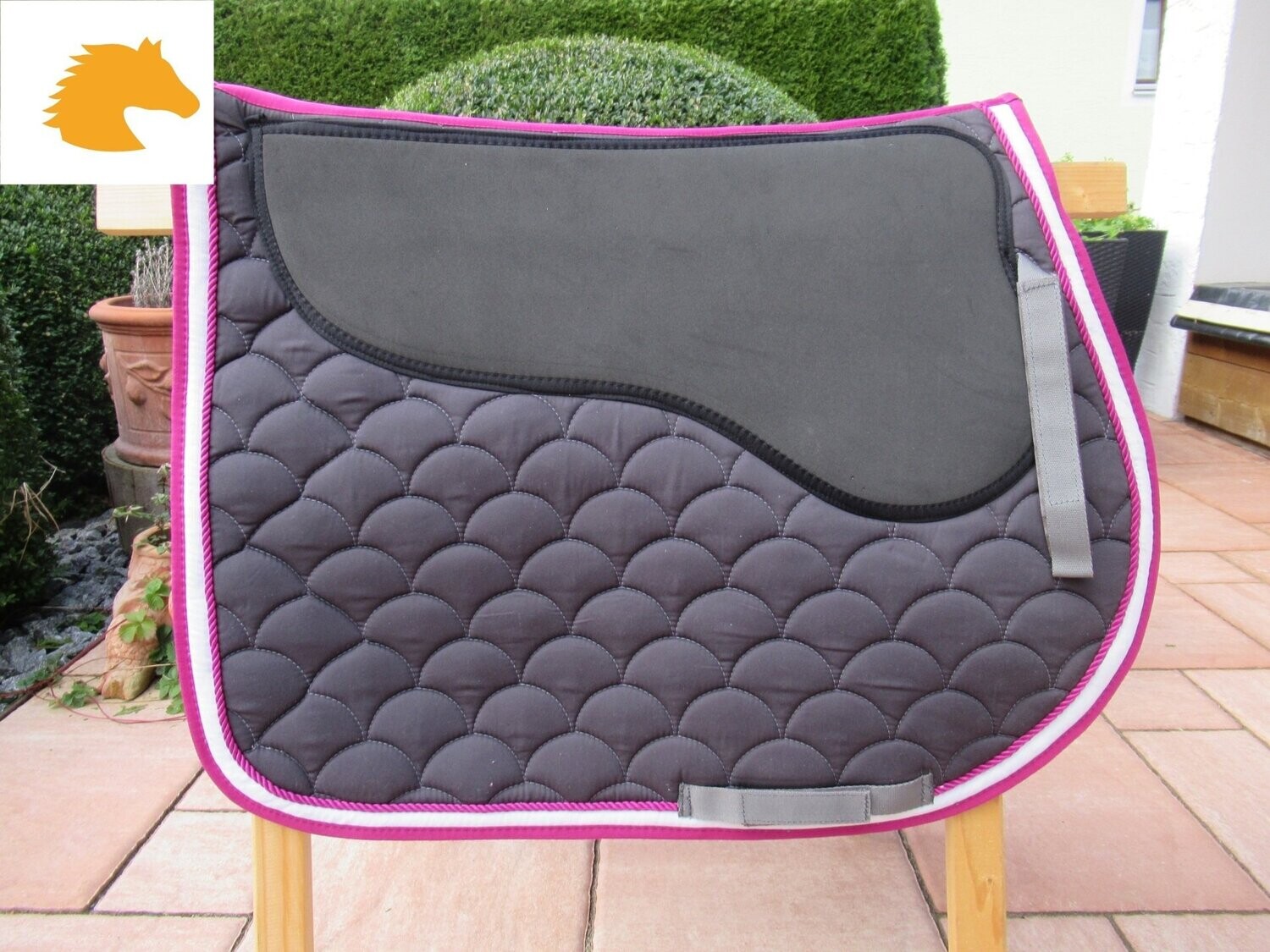 VS Schabracke Premium Plus, Moosgummi, grau-pink