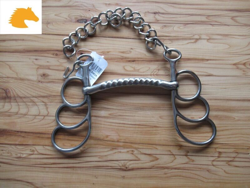 Postkandare Stange Edelstahl 3 Ringe 14,5 cm Postkandare Stange Edelstahl 3 Ringe 14,5 cm