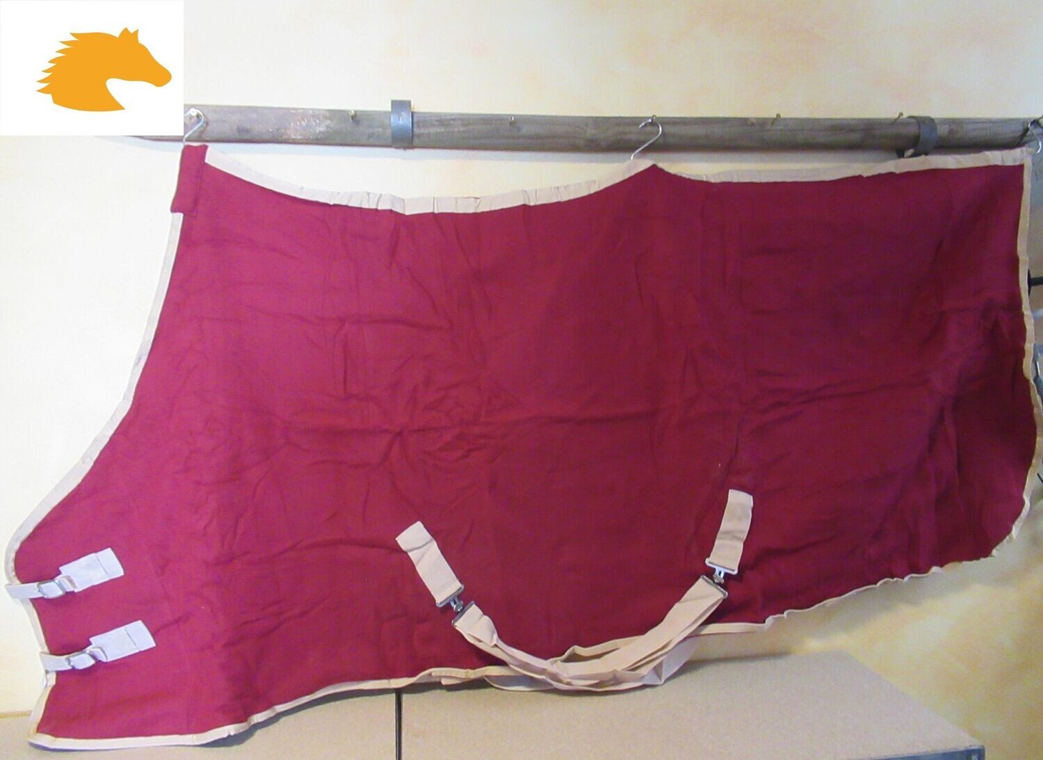 Kaltblut Abschwitzdecke Gr. 165 cm rot