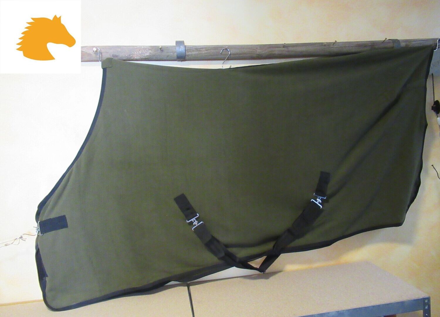 Abschwitzdecke Gr. 145 cm khaki