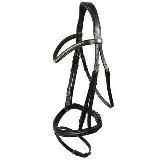 Hans Melzer Trense Bredeneek, schwarz, Gr. Full