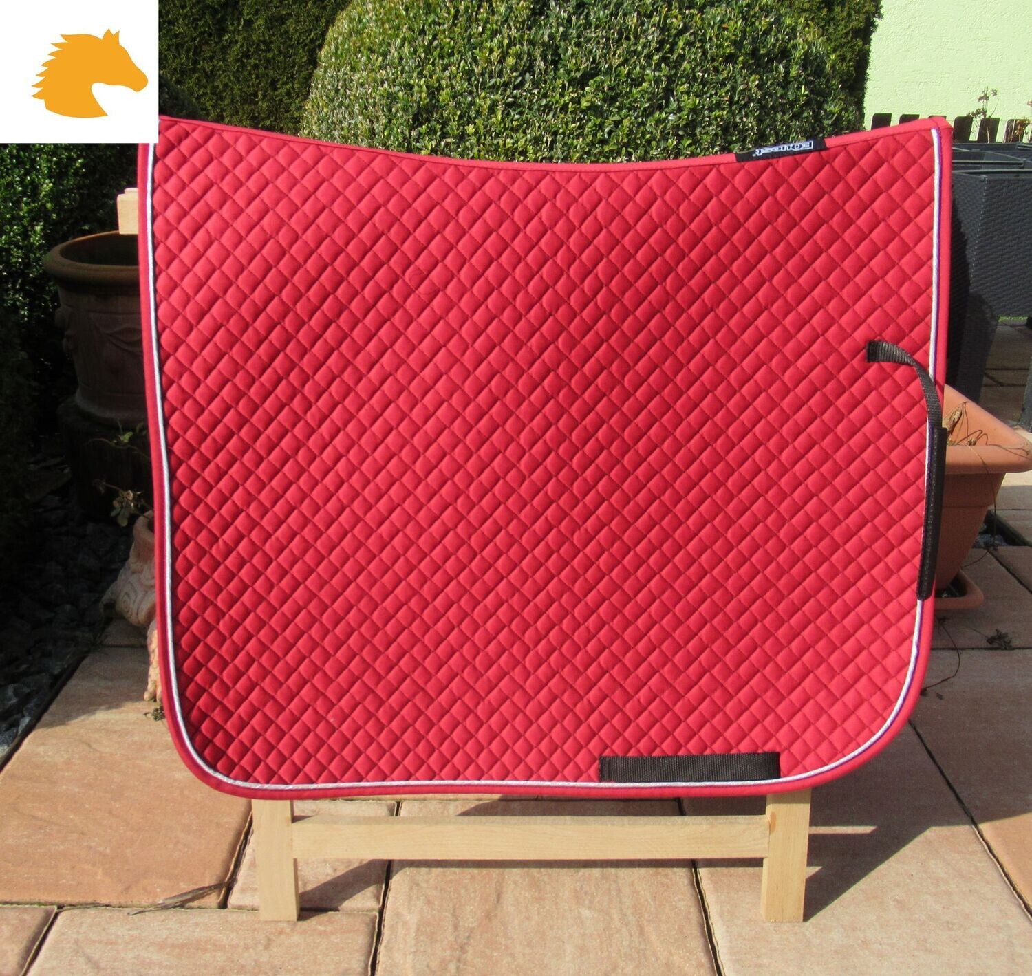 Equest KB Schabracke XL rot-silber