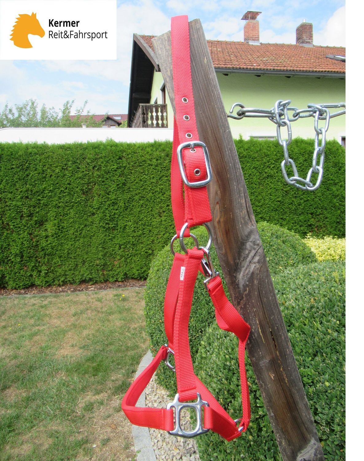 Kaltblut Nylonhalfter Strong X-Full rot