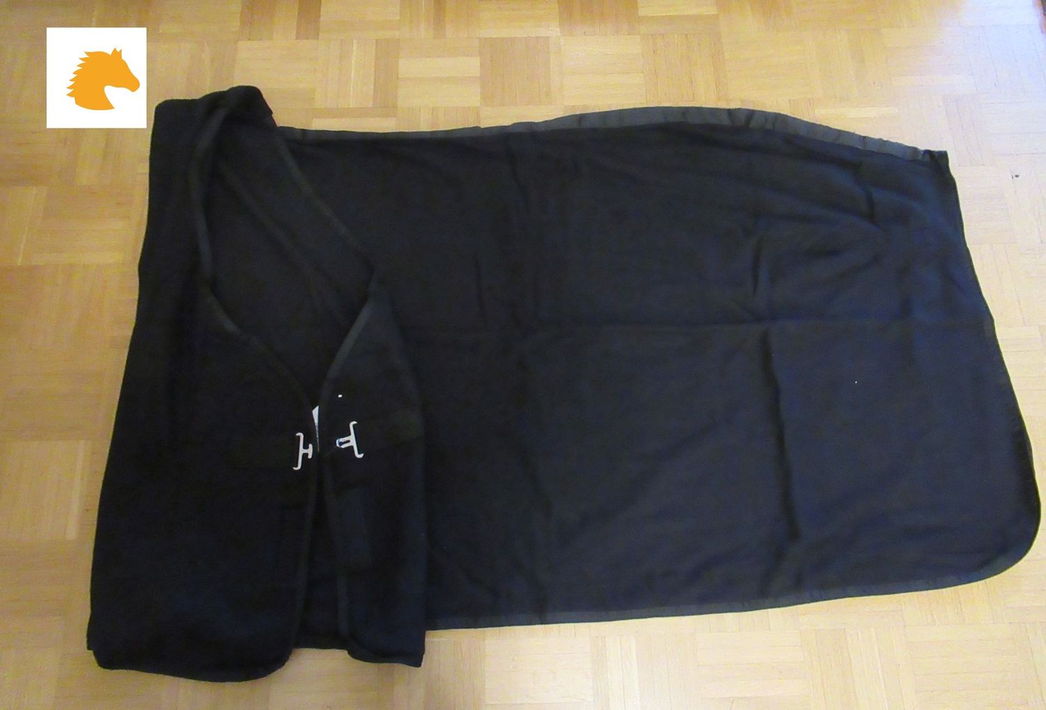 Abschwitzdecke 175 cm schwarz