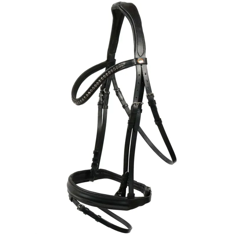 Hans Melzer XF Trense Luhmühlen schwarz-silber