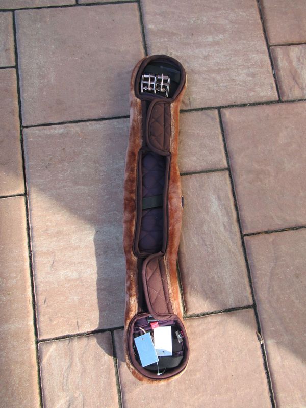 IRH Kurzgurt 70 cm Kunstfell braun