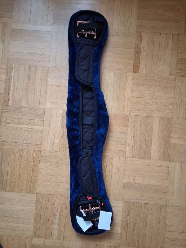 IRH Kurzgurt 70 cm Kunstfell blau