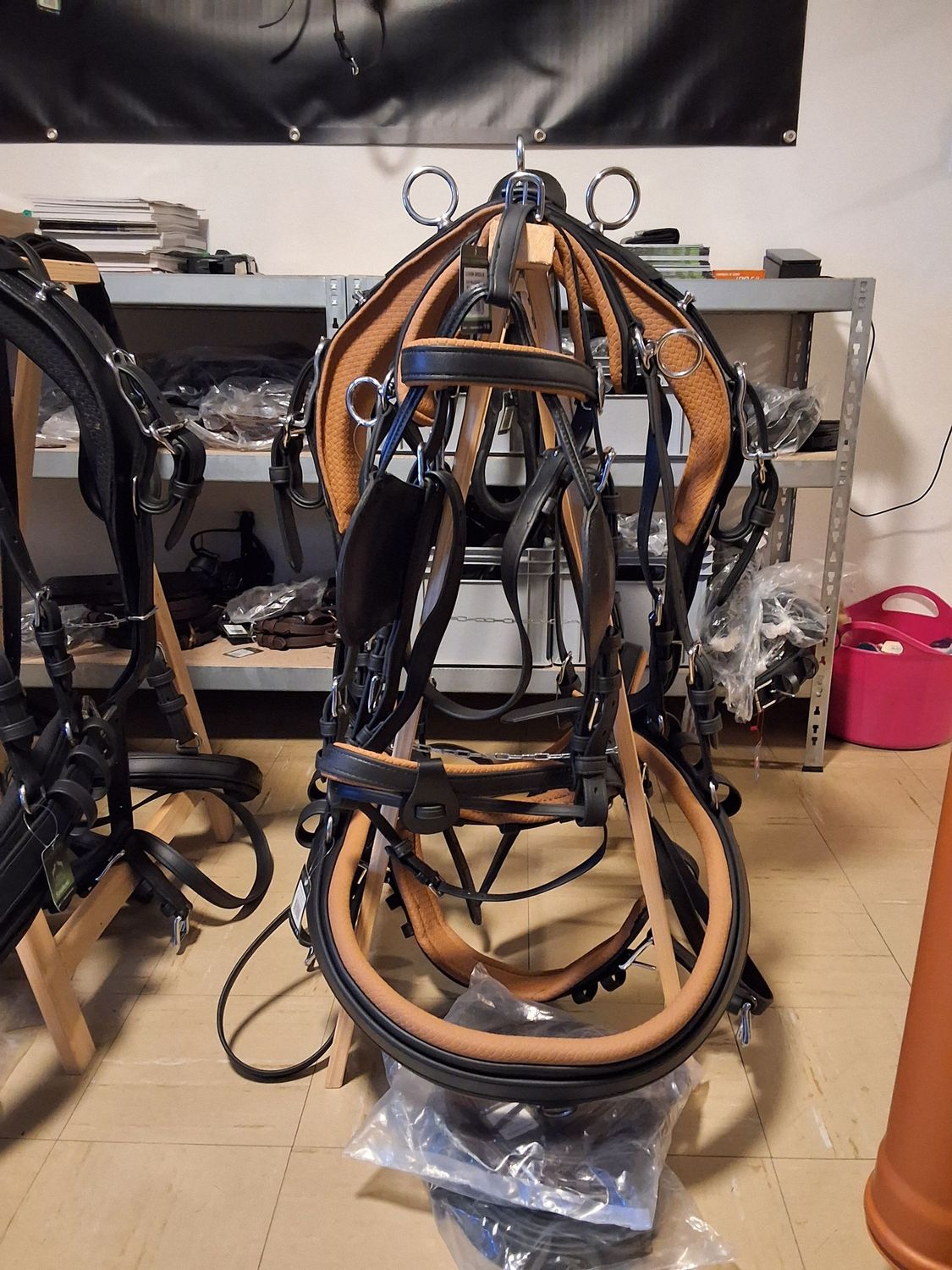 Ideal EuroTech Einspännergeschirr Gr. XF schwarz-braun