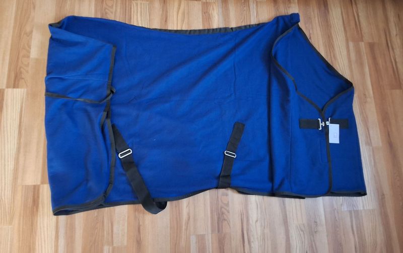 Abschwitzdecke mit Kreuzbegurtung Gr. 185 cm blau