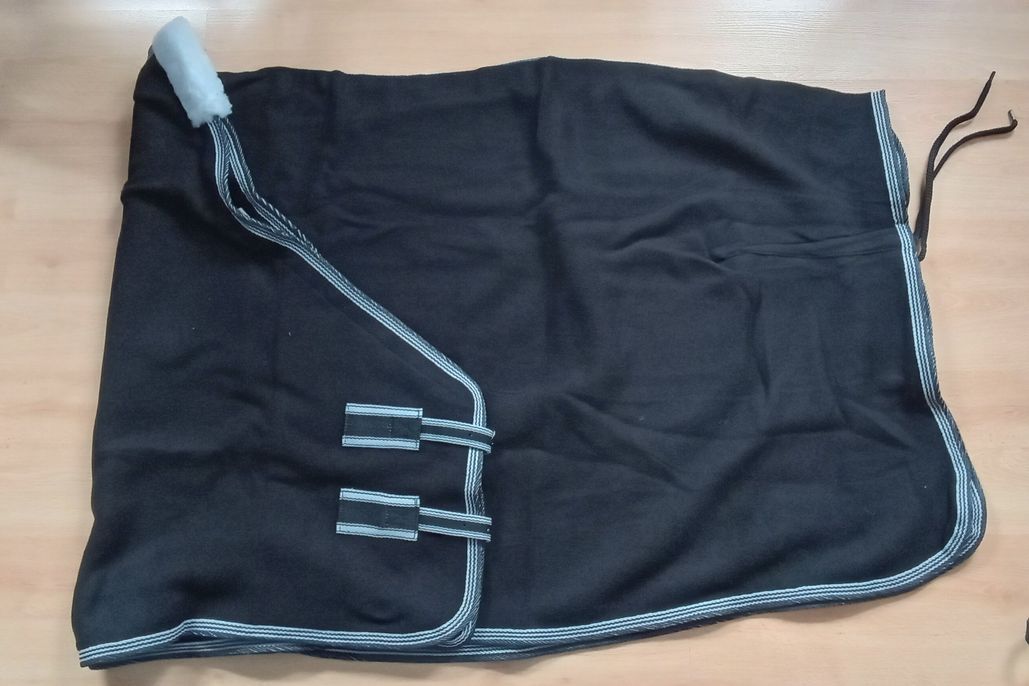 Abschwitzdecke Gr. 145 cm schwarz