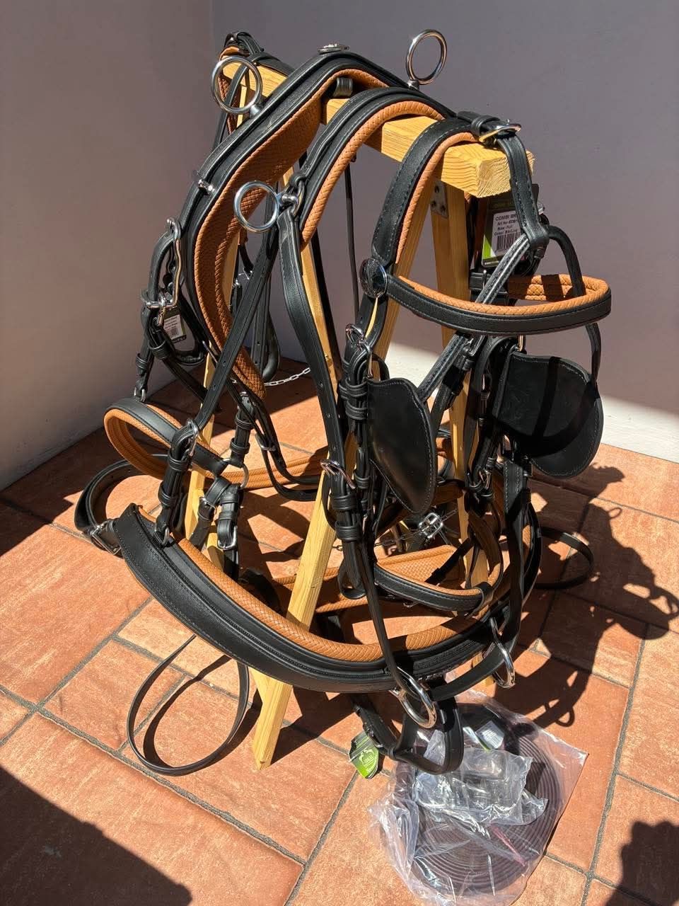 Ideal EuroTech Einspännergeschirr Kombi Gr. Full schwarz-braun