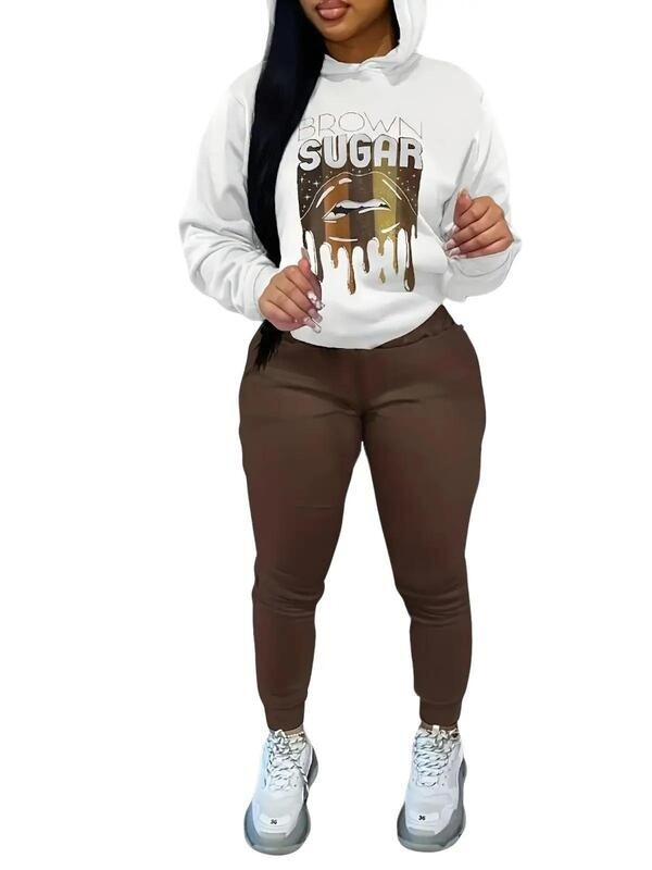 Hooded Pocket Tracksuit for women Long Sleeve Womenswear Overalls Longsleeves Comfort Lady Round Neck