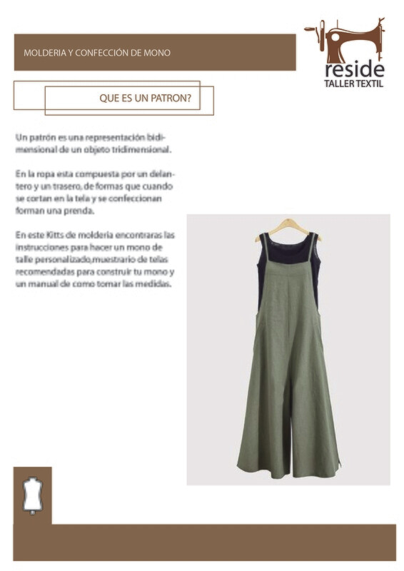 Patrón Mono de moda