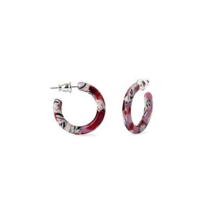 Ultra Mini Hoops in Cherry Blossom Ultra Mini Hoops in Cherry Blossom
